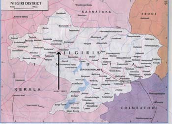 Map of Gudalur